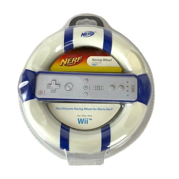 Hasbro Nerf Racing Wheel For Wii Ultimate Racing Wheel for Mario Kart New - Picture 1 of 4